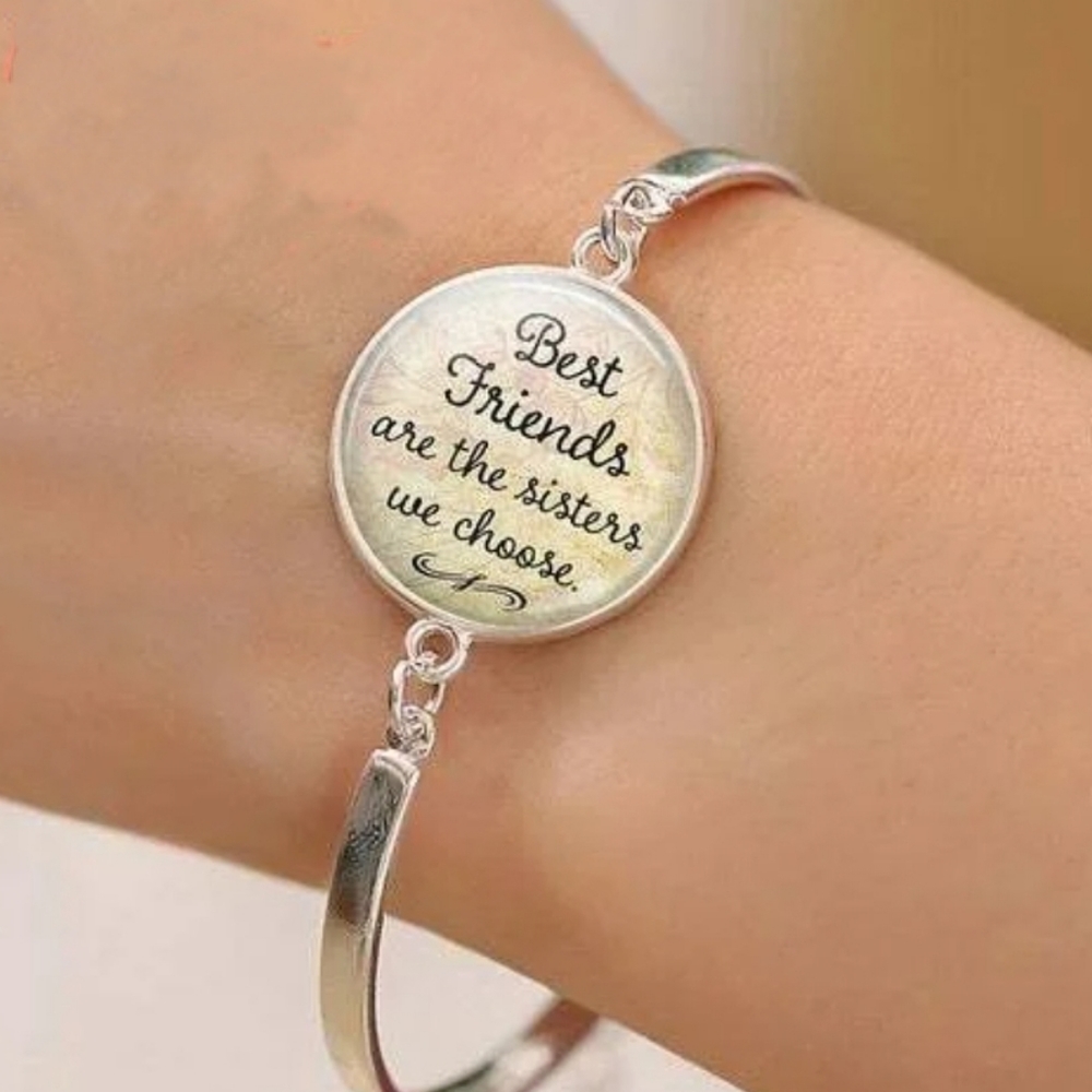 "Best Friends are Sisters We Choose"Bracelet